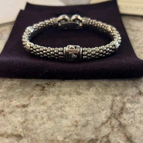 Lagos Silver Beaded Bracelet - Picture 5 of 11